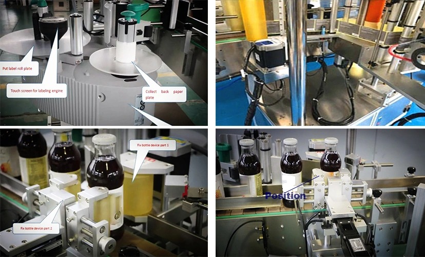 Fabrikpreis Runde Flasche Automatische Beschriftungsmaschine mit fester Position zum Verkauf